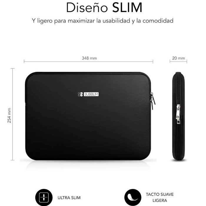 Subblim Business Laptop Sleeve Neoprene V2 13,3-14 Pulgadas Negra Subblim Business Laptop Sleeve Neoprene V2 13,3-14 Pulgadas Negra